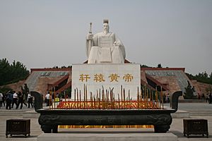 Huangdi Temple with Statue of the "Yellow Emperor"