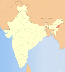 India Nagaland locator map