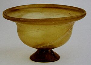 Intact roman glass vessel Vessberg C III
