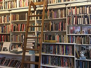 Interior of Lesbian Herstory Archives, Bookshelves - Brooklyn, NYC