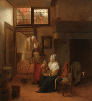 Interior with a Mother and Child and a Servant