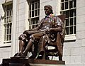 John Harvard statue at Harvard University