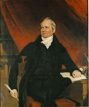 Portrait of John Rickman painted by Samuel Lane in c.1831