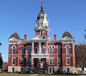 Johnson County Courthouse in Tecumseh