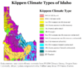 Köppen Climate Types Idaho
