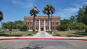 The Kenedy County Courthouse in Sarita