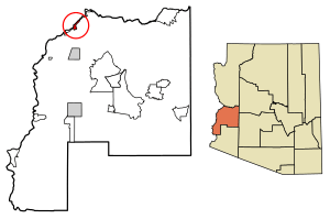 Location of Cienega Springs in La Paz County, Arizona