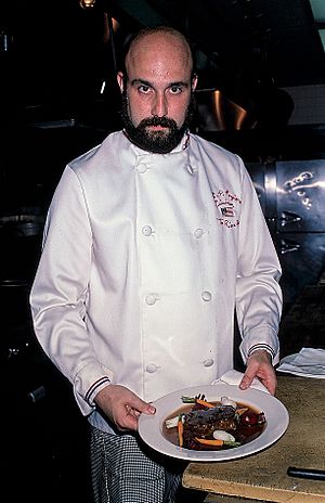 Larry Forgione, chef, River Cafe, NYC