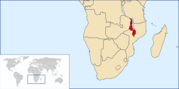 Location of Nyasaland