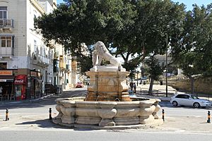 Malta - Floriana - Triq Sant' Anna - Lion Fountain 02 ies