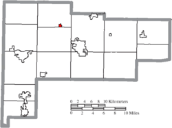 Location of Buckland in Auglaize County