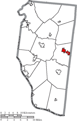 Location of Williamsburg in Clermont County