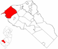Map of Gloucester County highlighting Logan Township