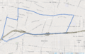 Map of Mid-City, Los Angeles, California