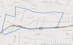 Map of Mid-City, Los Angeles, California