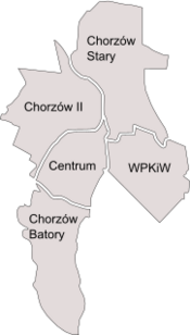 Mapa Chorzowa