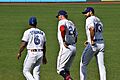 Marcus Stroman, Hunter Pence, and Joey Gallo July 9, 2019 (48301385032)