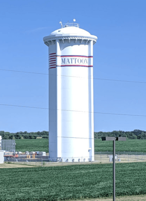 Mattoon, Illinois water tower