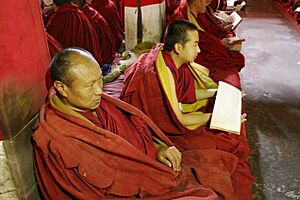 Monks at Sera Monastery