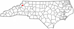 Location of Blowing Rock, North Carolina