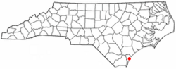 Location of Seagate, North Carolina