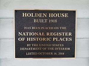National Register of Historic Places - Bronze Plaque - Holden House, Bunnell, Florida