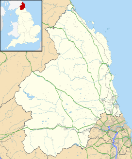 Map showing the location of Wark Forest