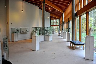 One of the halls of the Burrell Collection, Glasgow. Scotland, UK