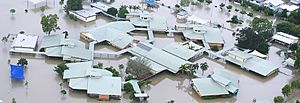 Oonoonba State School during the 2019 Townsville flood