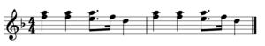 Opening bars of "New York, New York"