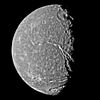 Gertrude crater on Titania.
