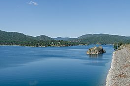 Pactola Lake, SD, Southwest view from Pactola Dam 20110822 1.jpg
