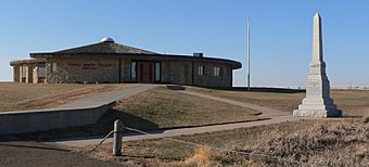 Pawnee Indian Museum (Republic, Kansas) from SE 2.JPG