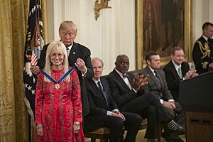 President Donald J. Trump Presents Medal of Freedom to Miriam Adelson - 45863432542