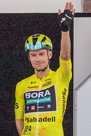 Primož Roglič at the rider presentation of Itzulia Basque Country stage 3