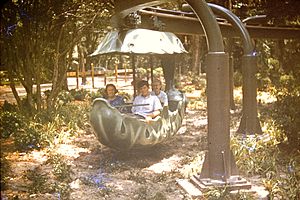 Rainbow Springs monorail around 1970
