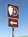 Road Marker for Nevada Historical Markers