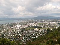 Rotorua looking south from Mt Ngongotaha