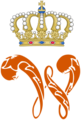 Royal Monogram of William I-III of the Netherlands and Luxembourg