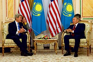 Secretary Kerry Meets With Kazakhstan President Nazarbayev in Astana (22513577630)