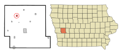 Location of Earling, Iowa