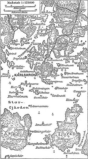 Situationsplan von Karlskrona