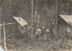 StateLibQld 1 252681 Loggers at their camp in the Bunya Mountains, 1912