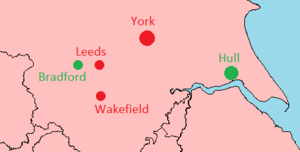 State of the Civil War in Yorkshire, January 1643