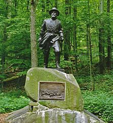 Statue of Gen. Wells at Gettysburg