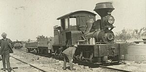 Steam locomotive at the Hampden Smelter and Mining Complex (4732518938)