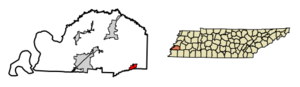 Location of Mason in Tipton County, Tennessee.