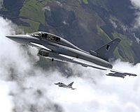 Typhoon multi-role aircraft from 17 Squadron RAF