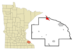 Location of Lake Citywithin Wabasha County in the state of Minnesota