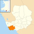 Wales Bridgend Community Porthcawl map